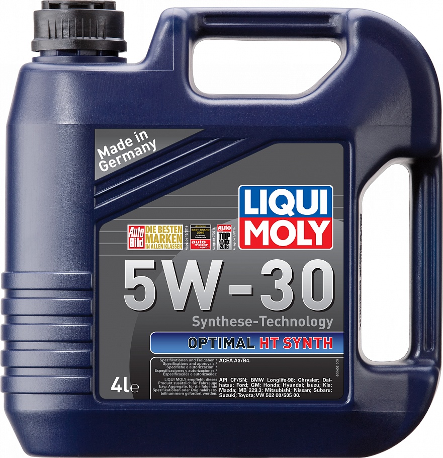 Масло моторное Liqui Moly Optimal HT Synth 5/30 API SN/CF (4 л.)- Заказать.  Доставка. Отсрочка